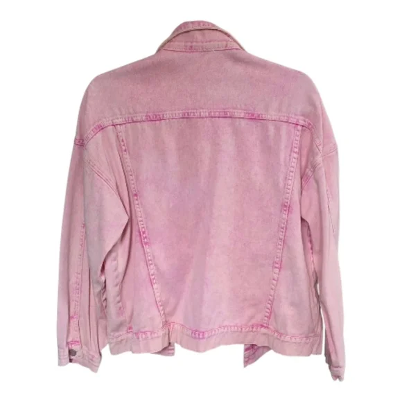 Lord & Taylor Pink Jean Jacket - Picture 2 of 4
